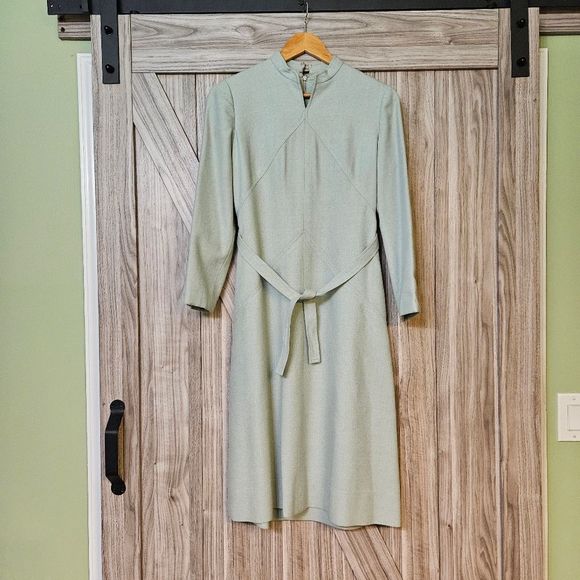 Adele Simpson Folkloric 1960's Deadstock Mint Green - Picture 14 of 16